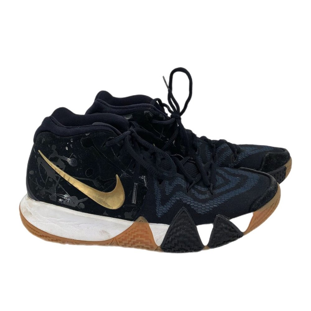 Nike Black & Blue Kyrie 4 Athletic Sneakers | Basketball